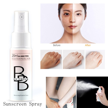 New 20ML Portable Whitening Sunscreen Spray Body Sunscreen Concealer Moisturizing Cream BB Cream Foundation Makeup TSLM2