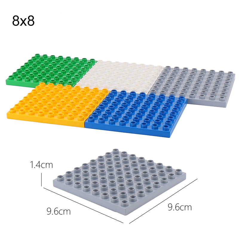 Double side Baseplates for Big Bricks Big Particle Building Block Double-sided Mother Board Compatible With Duplos Block For Kid