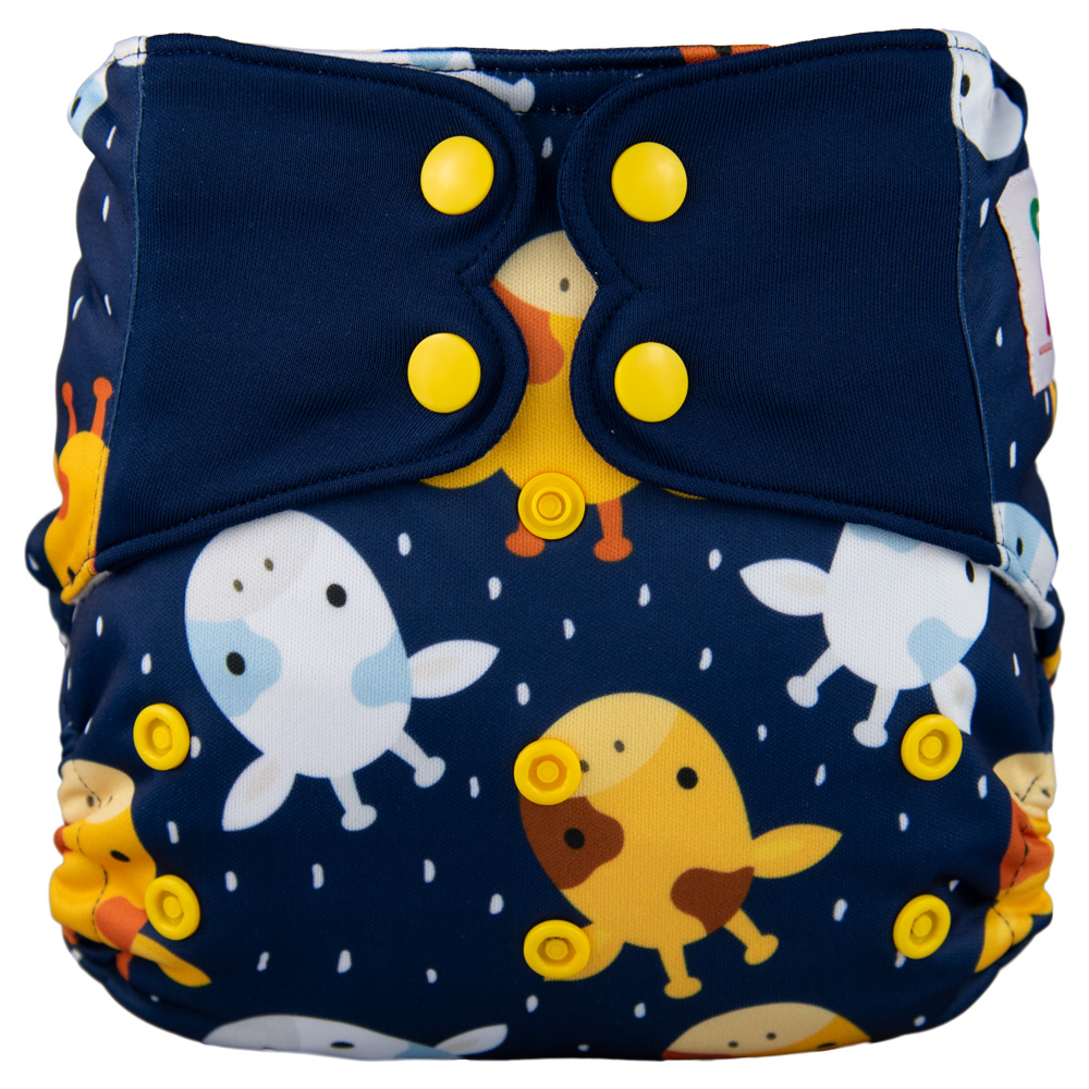 Elf Diaper New AIO High Quality Diaper with Sewed in Insert Pocket Snap Cloth Nappy