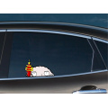 Three Ratels FC168 3D Stewie Peeking from the Window Car Sticker Rear Windshield Bumper Body Styling Car Accessories Vinyl Decal