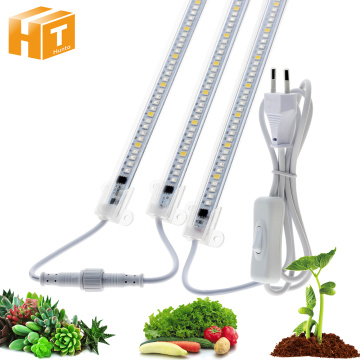 LED Grow Light 220V 110V 12W 90LEDs High Luminous Efficiency Grow Light Tube IP67 Waterproof Plants Growth Light 1-6pcs Set.