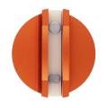 Aluminum Grooved Magnetic Jack Pad Jacking Rail Adapter Auto Lifting Repair Tools Kit Orange Jacking Adapter