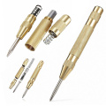 1PCS Automatic Center Pin Punch Spring Loaded Marking Starting Hole Tool Gold