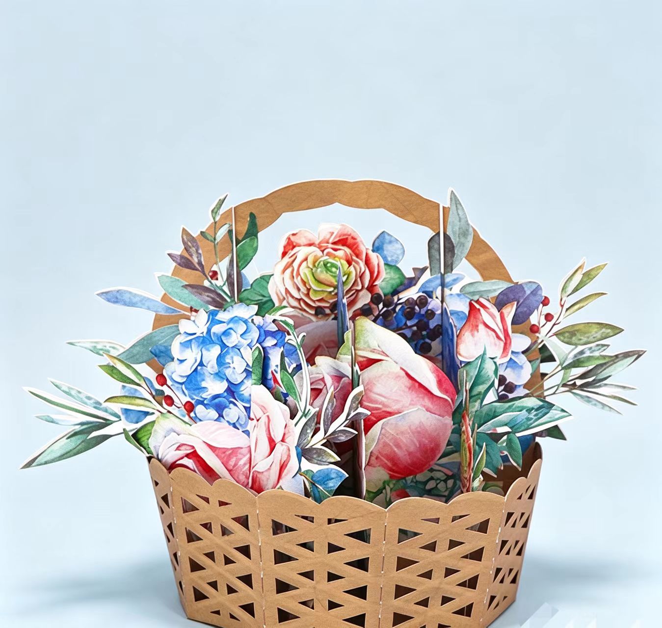 Pop up 3d flower cards