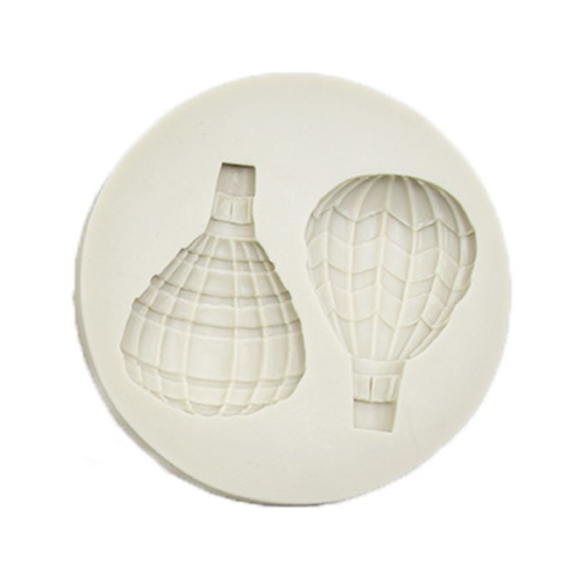 3Pcs Hot Air Balloon Fondant Molds Silicone for Wedding Baby Shower Cake Decor