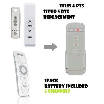 1Pack Telis Situo 5 RTS Pure 433.42MHZ Remote Control Replacement