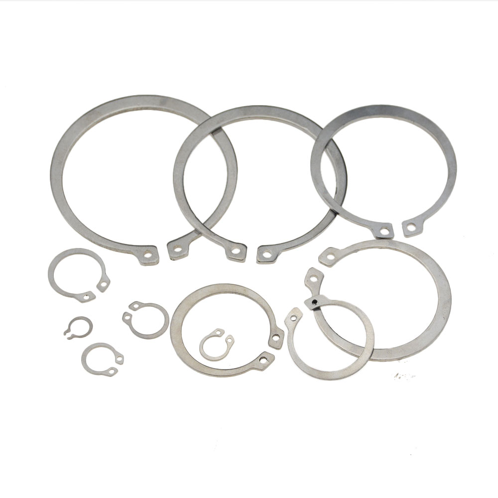 30PCS GB894 M8-M18 Gourd Type Washer 304 Stainless Steel C-type Elastic Ring External Circlip Snap Retaining For Type A Shaft