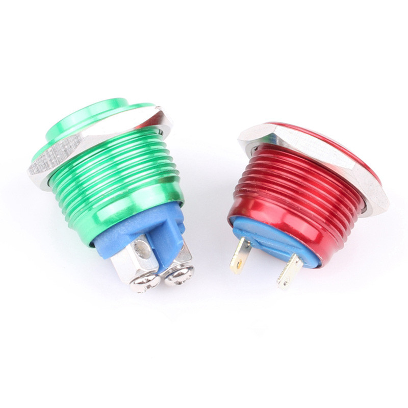 Electronic Button Switch Metal Pressure Switch Waterproof Momentary Push Button 12v 240v Switches 12/16/19/22mm
