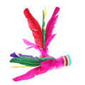 HOT 2pcs Colorful Feather Shuttlecock China Jianzi Foot Kick Hand Wheel Fancy Feather Shuttlecock Fitness Entertainment