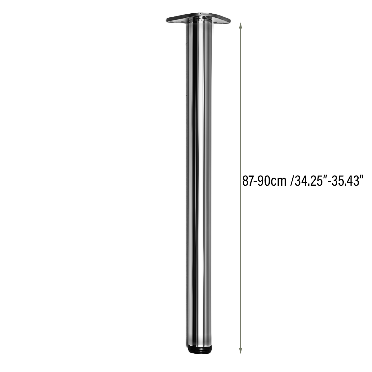 Adjustable 87-90cm Bar Table Support Leg Breakfast Bar Worktop Leg Stainless Steel Furniture Support Extender Furniture Parts