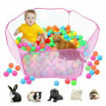 120X38cm Large Size Pet Cage Tent Playpen Breathable Animals Hamster Puppy Cat Rabbit Foldable Fence Small Animals Pet Cages Bed