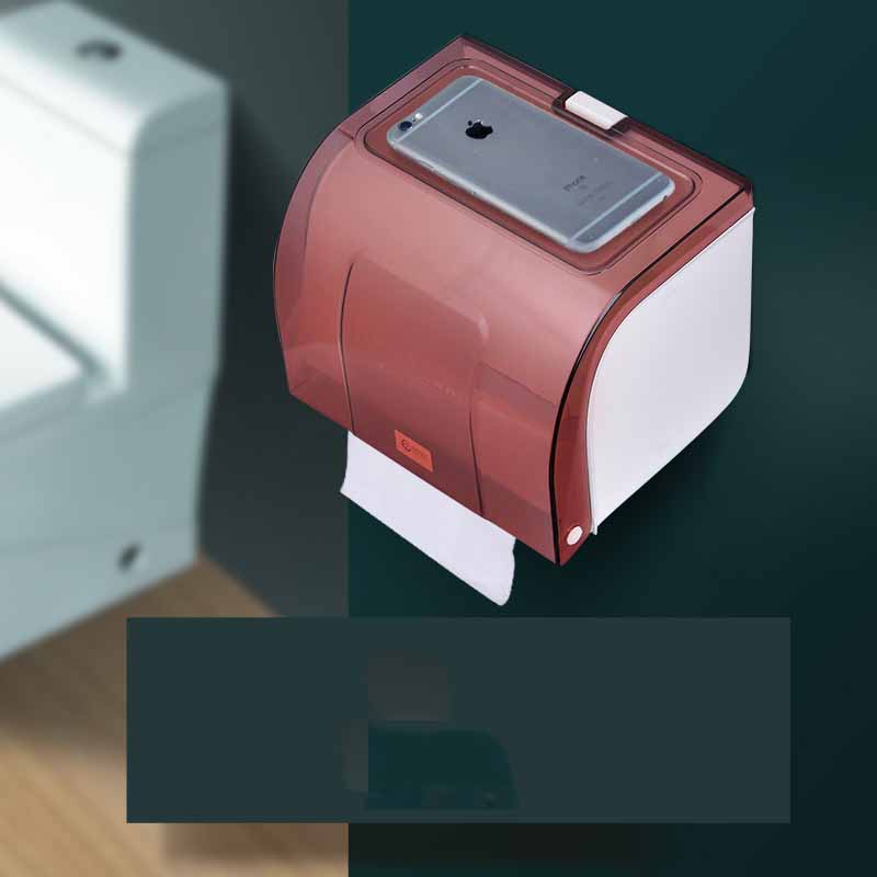 Toilet tray Paper towel tube Waterproof Hand Toilet Tissue box Suction from punching paper tube paper holder