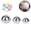 6pcs/pack Creative 3D Ball Sphere Bombs Mold Metal Aluminum Alloy Bath Bomb Mold DIY Bathing Tool Accessories