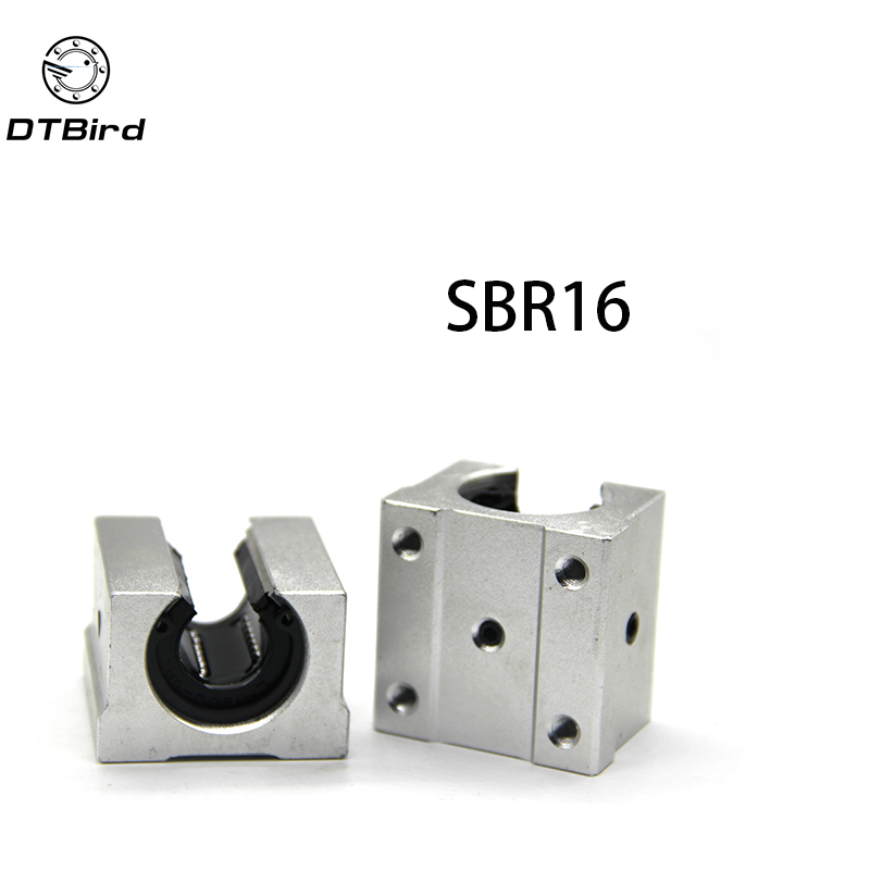 4 pcs SBR16UU SBR16 UU 16mm Linear Bearing Pillow Block 16mm Open Linear Bearing Slide Block CNC Router Parts