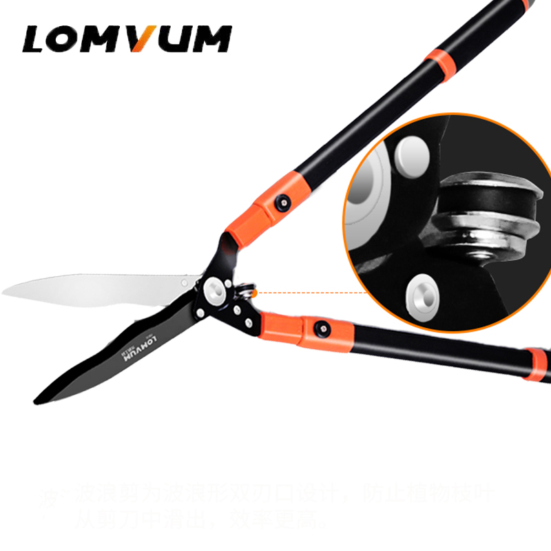 LOMVUM Professional Hedge Shear Tree Pruning Tools Branch Trimmer Sharp Fast Trimming Cut Fence Garden Scissors