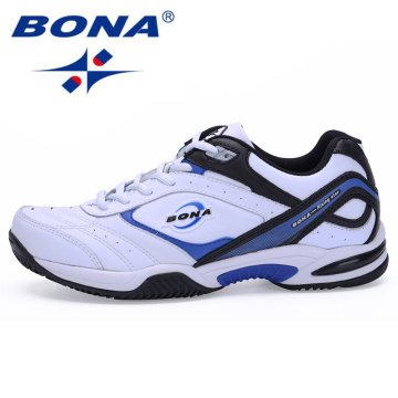 BONA New Man Tennis Shoes Athletic Sneakers For Men Orginal Professional Trainers Navy Zapatillas Cushion Outdoor Sports Shoes