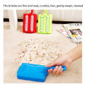 New Carpet Crumb Brush Collector Hand Held Table Sweeper Dirt Home Kitchen Cleaner Floor Sweeper Rollers Random Color