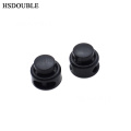 10pcs/pack Cord Lock Toggle Clip Stopper Plastic Black For Bags/Garments Size:15mm*14mm