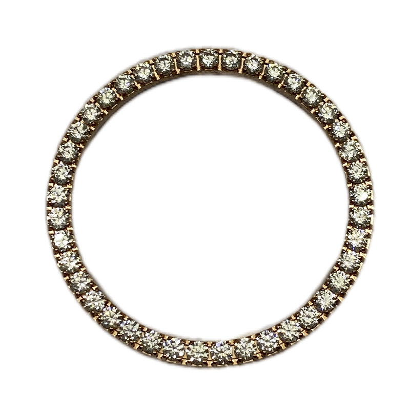 316L watch bezel with stones setting