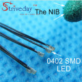 50pcs/lot 0402 SMD Pre-soldered micro litz wired LED leads resistor 20cm 8-12V Model DIY 9 Colors can choose