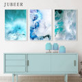 Modern Abstract Canvas Poster Blue Marble Wave Wall Art Painting Nordic Posters and Prints Wall Pictures for Living room Decor