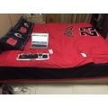 100% cotton Jordan retro style red duvet cover set bedding sheet set king size