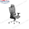 fabric adjustable height ergohuman chair with headrest