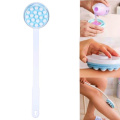 Long Handled Lotion Oil Cream Applicator Body Leg Bath Brush Massager Massaging Tool Bathing Massage Brush Back-Rubbing Brush