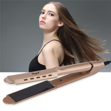 Vents Ceramic Hair Straightener Ionic Infrared Heating Flat Iron Floating Plates Curling Plate Corrugation Temperature Control