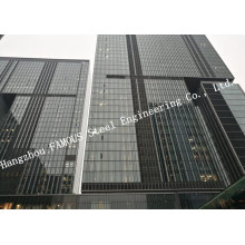 Aluminum Framed Double Layer Glass Curtain Wall for Heat Insulation Steel Structure Building System