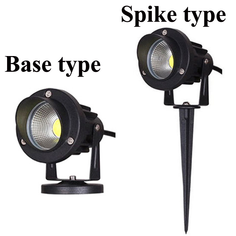 LED COB Garden lighting 3W 5W 10W Outdoor Spike Lawn Lamp Waterproof Lighting Led Light Garden Path Spotlights AC110V 220V DC12V