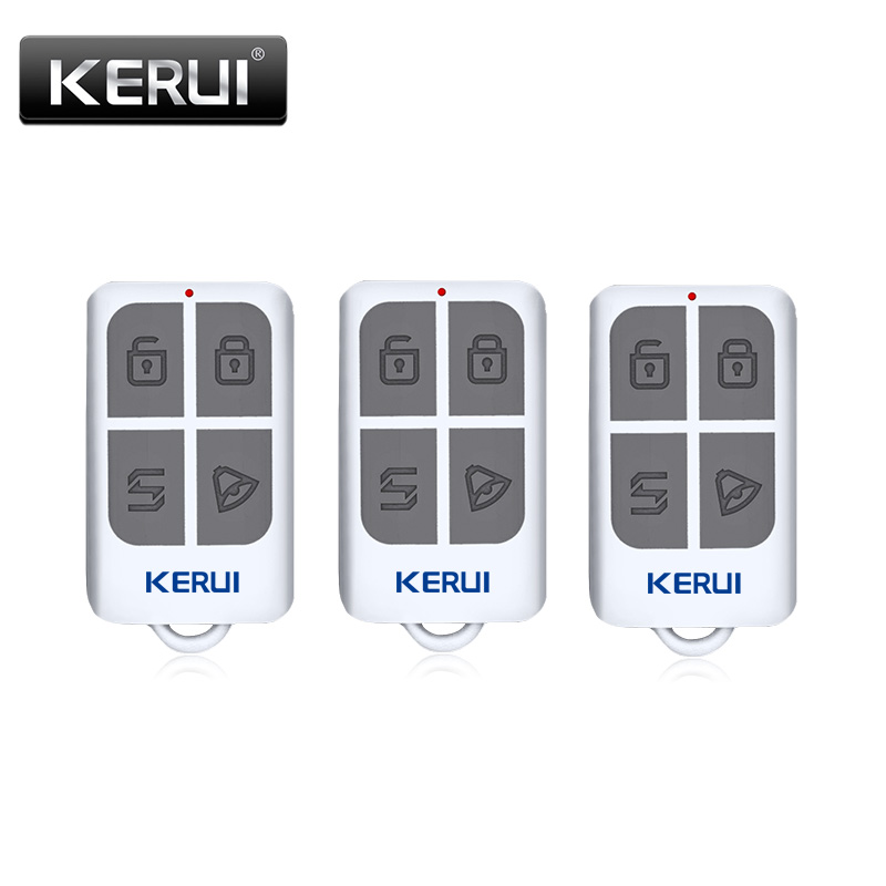 KERUI Wireless Portable Remote Control 4 Buttons For KERUI GSM PSTN Home Alarm System Key fobs