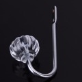 2Pcs Metal Crystal Closet Drawer Handles Hanger Wall Hook Buckle Rustic Curtain Clip Artificial Organizer Wall Hooks Holder