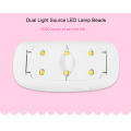 6W Mini Nail Lamp White Pink Nail Dryer Machine UV LED Lamp Portable Micro USB Cable Home Use Drying Lamp For Gel Varnish
