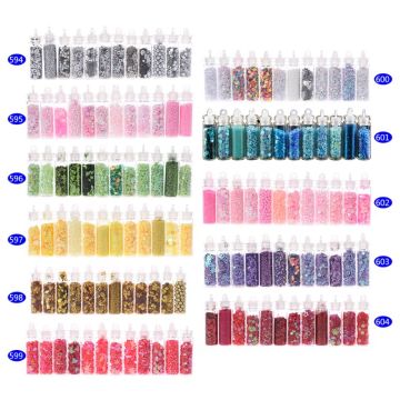 12 Bottle/Set Manicure Sequins DIY Nail Beauty Filling Tools Multi Functional Art Glitter Powder Decoration Epoxy Resin Crafts