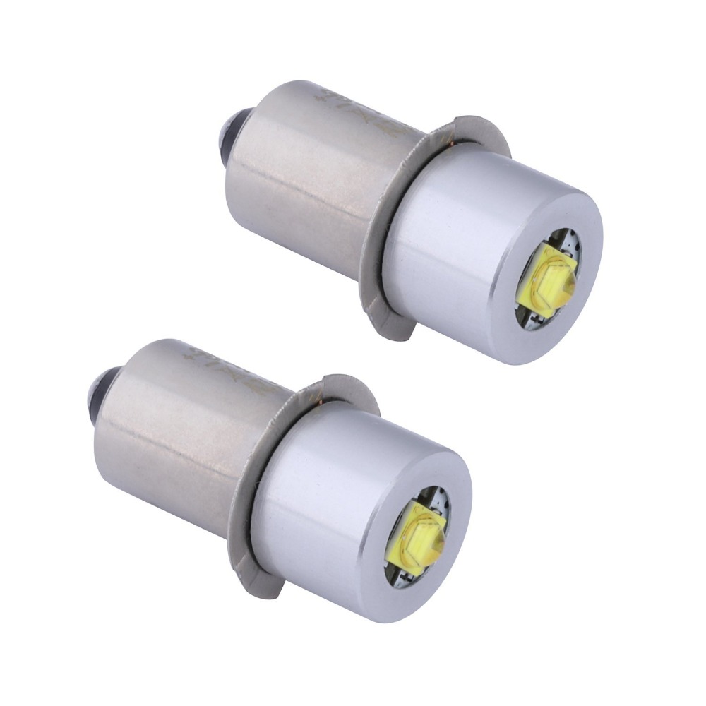 2PCS P13.5S Base PR2 High Power LED Upgrade Bulb for Maglite, Replacement Bulbs Led Conversion Kit Fot C/D Flashlights Torch