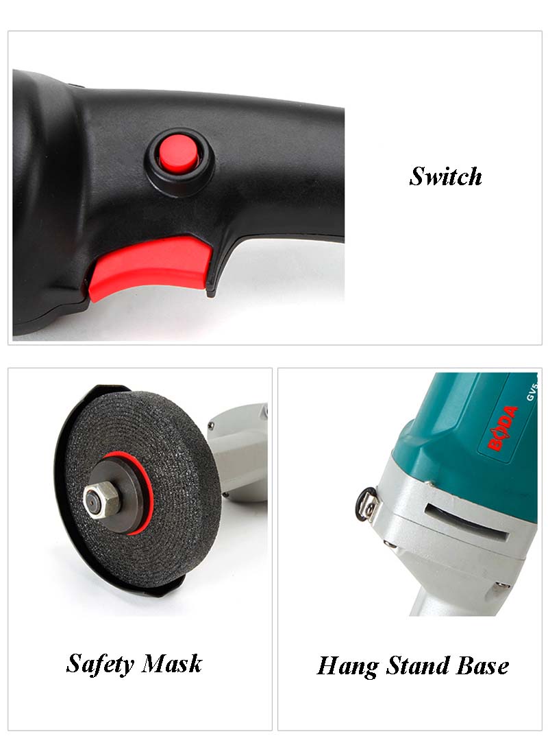 Handheld Straight Grinder Polisher Industrial Metal Polishing Machine 220V GV5-125