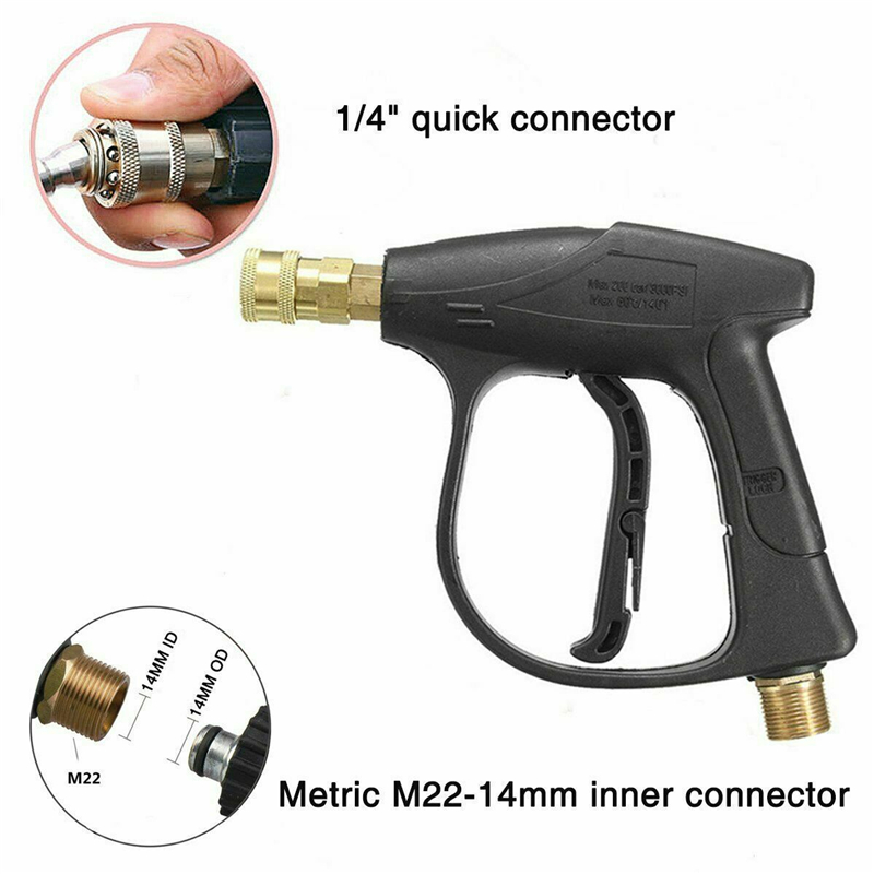 High Pressure Washer Gun Water Jet 3000 PSI Pressure Power Washers Car Clean 1/4 Quick Release for Car Washer Water Gun Tools