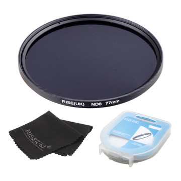 lower price RISE(UK) 77mm Neutral Density ND8 Filter FOR ALL Camera lens+case +gift