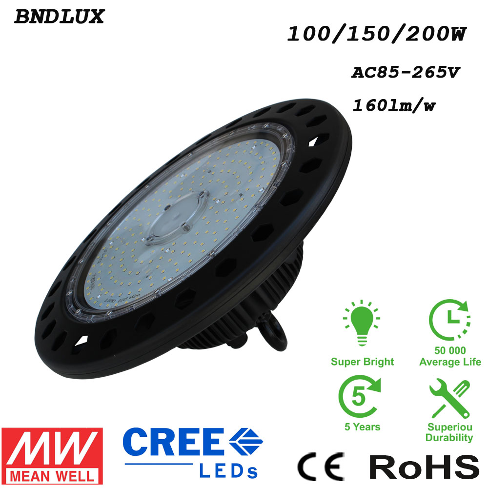 UFO Led High Bay 100W 150W 200W SMD3030 High Power Led Reflector Floodlight For Factory/Warehouse/Works Machine Lamp