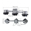 CAMPINGMOON 3 In 1 Butane Adapter with Stable Bracket Gas Cartridge Head Conversion Adapter Nozzle Bottle Type Butane Convertor