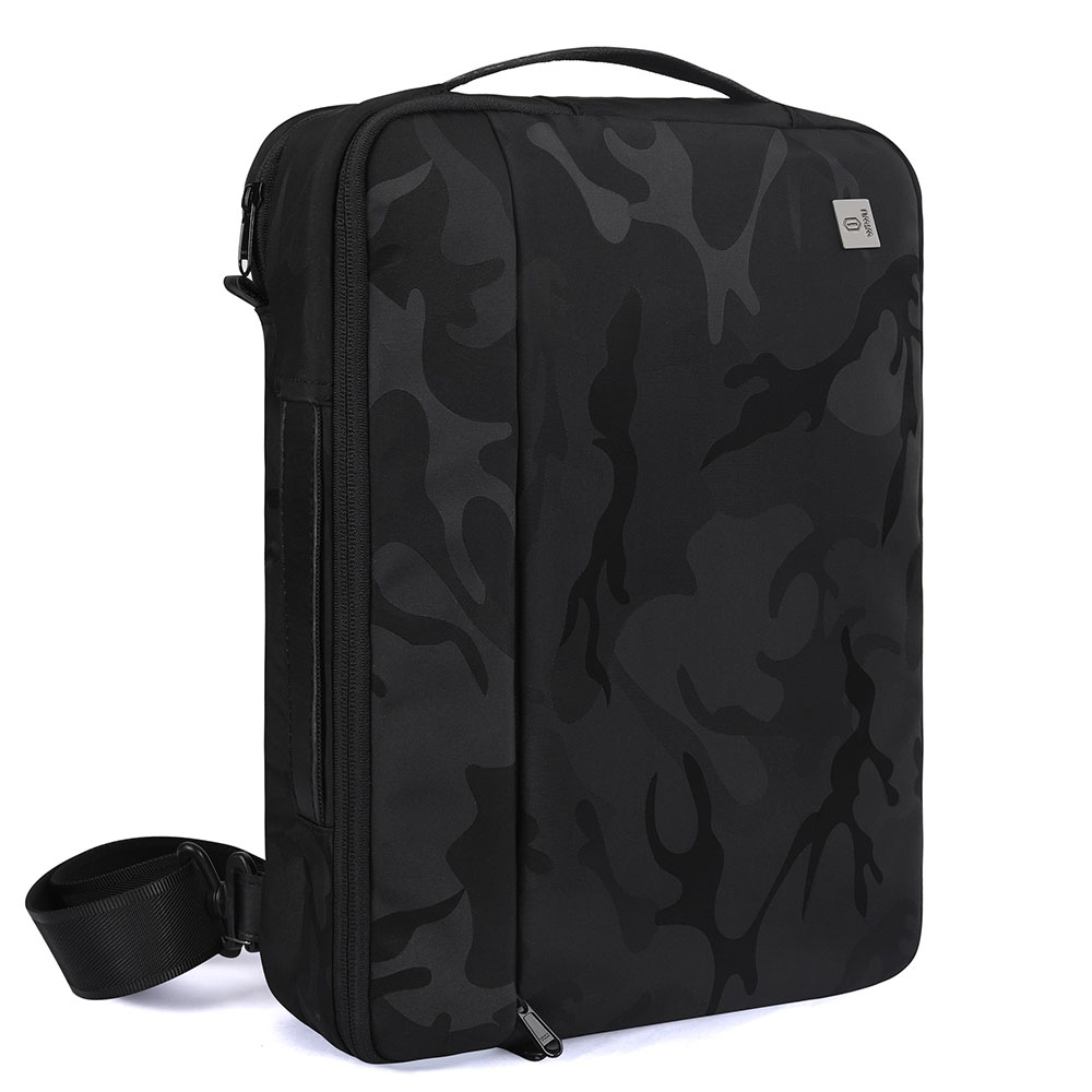 WiWU Laptop Backpack Triple Design Camo Black 13.3 inch Laptop Bag for MacBook Pro 16 inch Waterproof Nylon Traveling Backpack