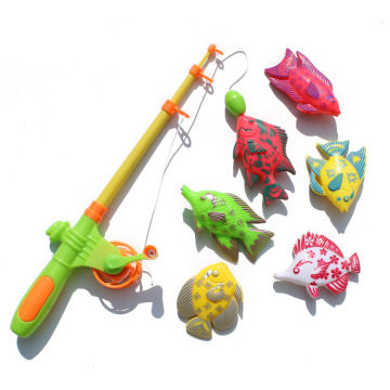 MACH Learning&education magnetic 3D fishing toy comes with 6 fish and a fishing rods outdoor fun&sports toy gift for baby/kid