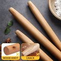 WALFOS 40CM French Rolling Pin Dough Roller For Baking Pizza Dough, Noodles Pie And Cookie Beech Wood Rolling Pin Baking Tools