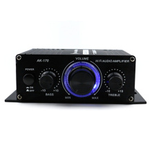 Car Amplifier 12V Mini Hi-Fi Amplifier Subwoofer Booster Radio MP3 Channel Stereo Sound For Car Motorcycle AK170