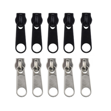 5 Pcs #3 #5 #8 Metal Zipper Slider Zipper Head Pull Replacement Repair Kit Garment Bag Suitcase DIY Zip Fastenings Accessories
