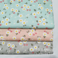 160x50cm Pastoral Flower Gray Orange Twill Cotton Sewing Fabric Making Bedding Handmade Pajamas Cloth