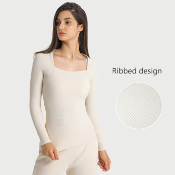 Seam Ribbed High Stretch Women Equestrian Base layer