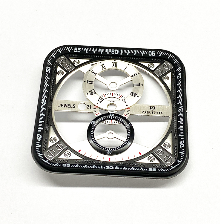 multi-layer dial with screw UP sticker