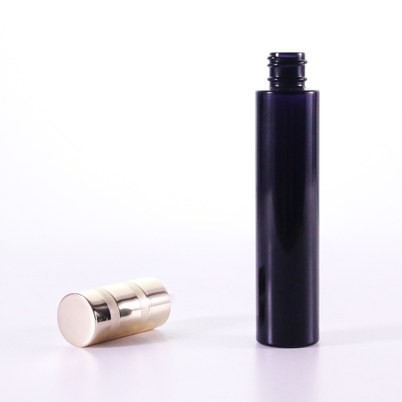 Black Cosmetic Glass Facial Toner And Lotion Bottle2 Jpg